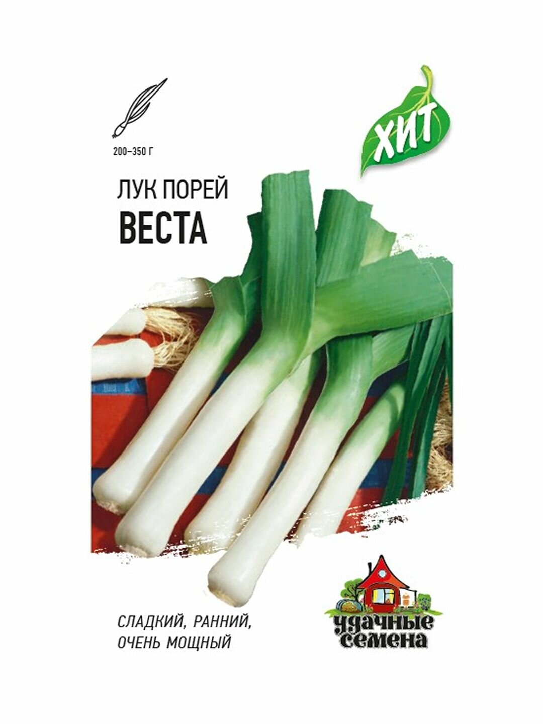 Семена Лук порей Веста цветной пакет Гавриш - ХИТ х3 1 пачка - 0.5г семян
