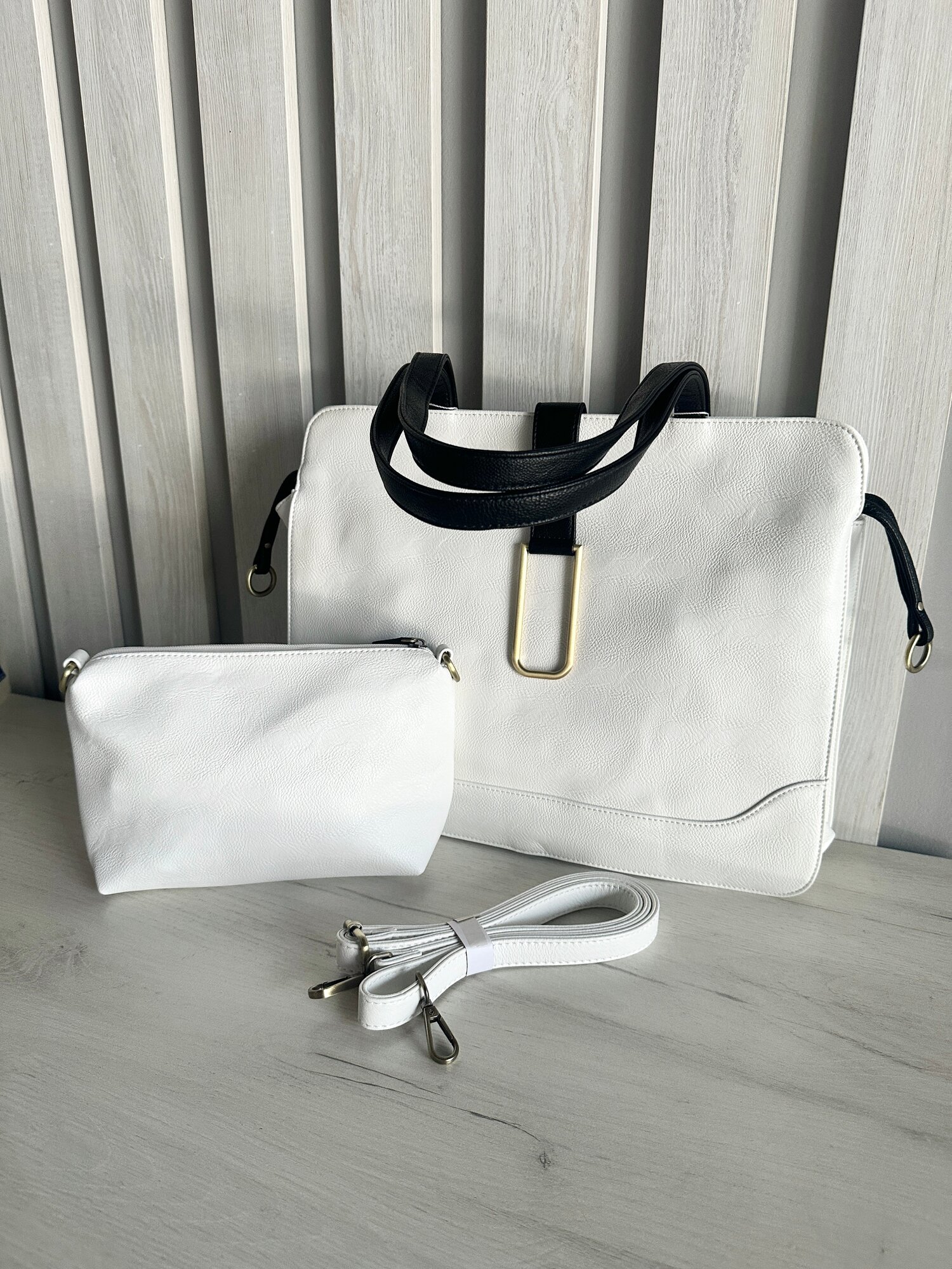 Сумка тоут INK Тоут, 2 шт., белый — фото 1