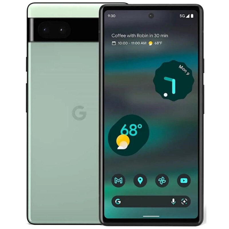 Смартфон Google Pixel 6a 6/128 ГБ JP, nano SIM+eSIM, серо-, Green, зеленый ф51