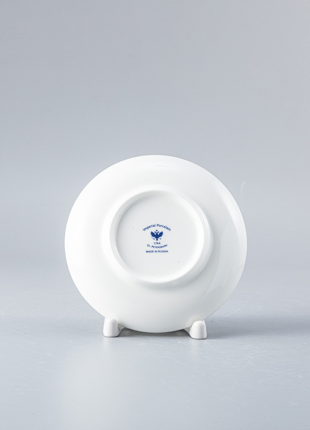 Кофейная пара Золотой кантик, форма Волна, Императорский фарфоровый завод, 155мл , костяной фарфор — фото 1