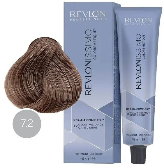 Краска для волос Revlonissimo № 7.2 Блондин Переливающийся, 60 мл — фото 1