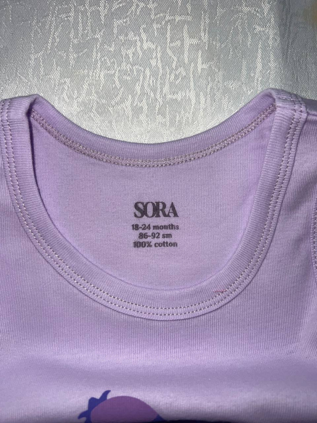 Майка  5, комплект из 5 шт., размер 3-6, фиолетовый — фото 1