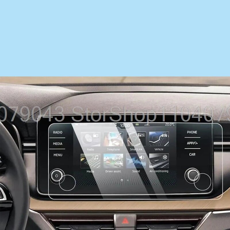 Защитная пленка из закаленного стекла для Skoda Kamiq/Scala Bolero 2020, 8-дюймовая автомобильная навигация, защитная наклейка от царапин