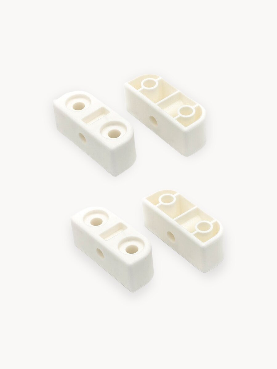 Кронштейн крепления подматрасника, дна для детской кроватки 4 штуки белый