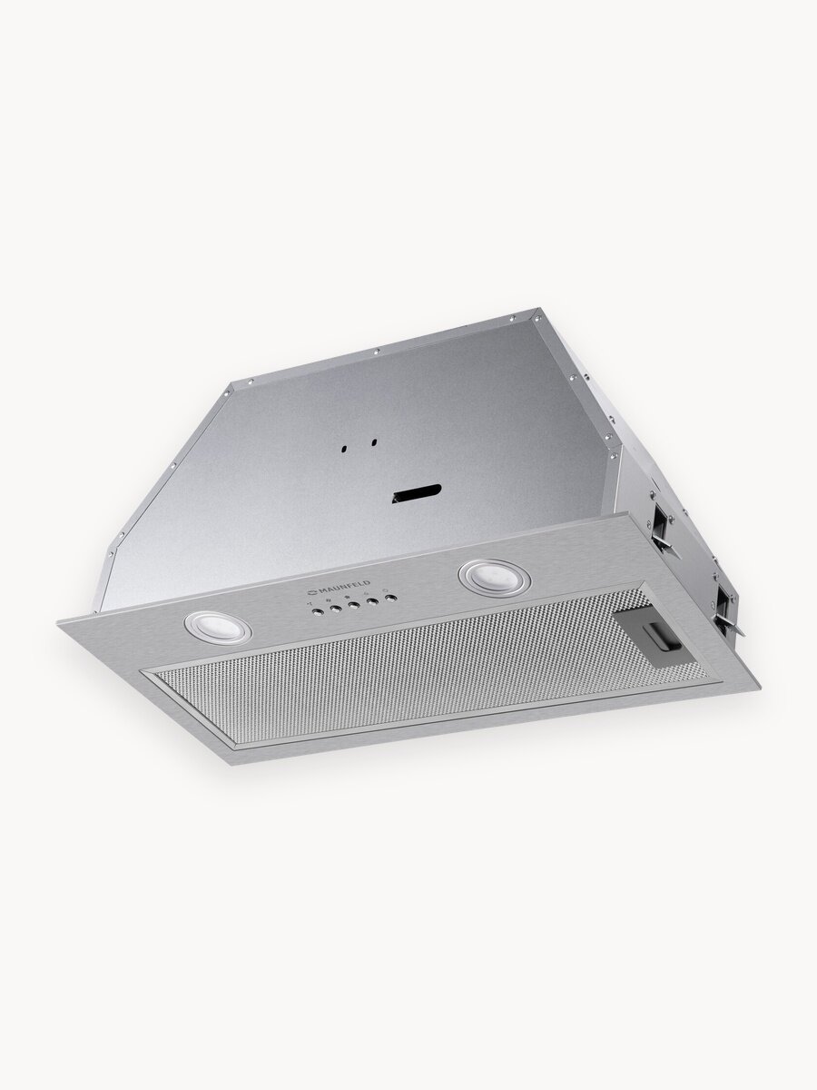 Кухонная вытяжка MAUNFELD TRAPEZE 602M нержавеющая сталь полновстраиваемая, 54 дБ, 222Вт, 1150 м3/ч, ширина 60 см