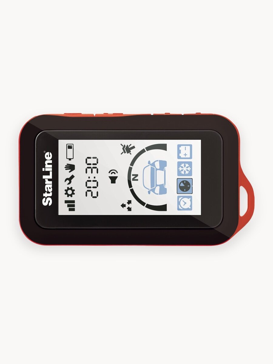 Брелок для сигнализации StarLine E96, диалоговый, ударопрочный, ЖК-дисплей, до 2 км