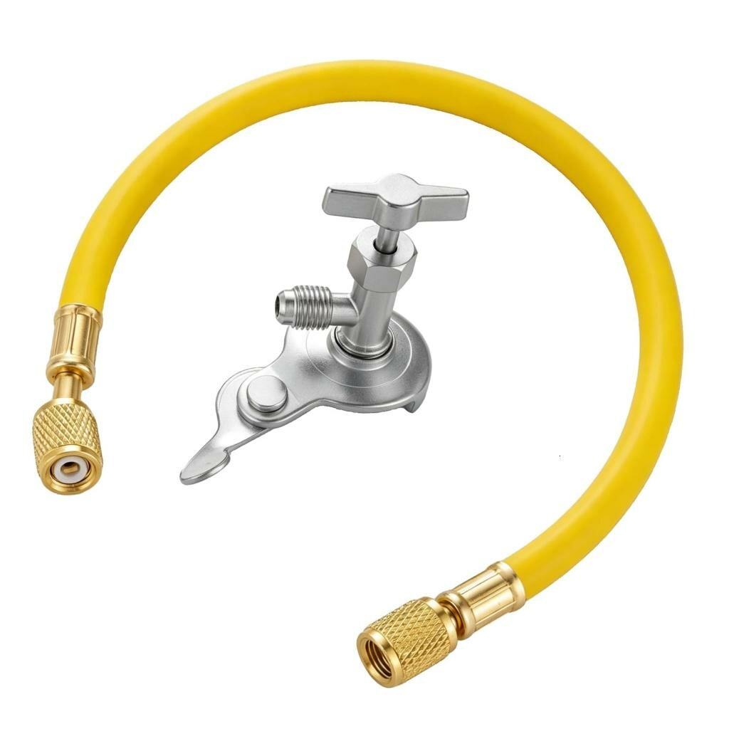 Запорный вентиль с зарядным шлангом для R12 R22 R134A R404A R502