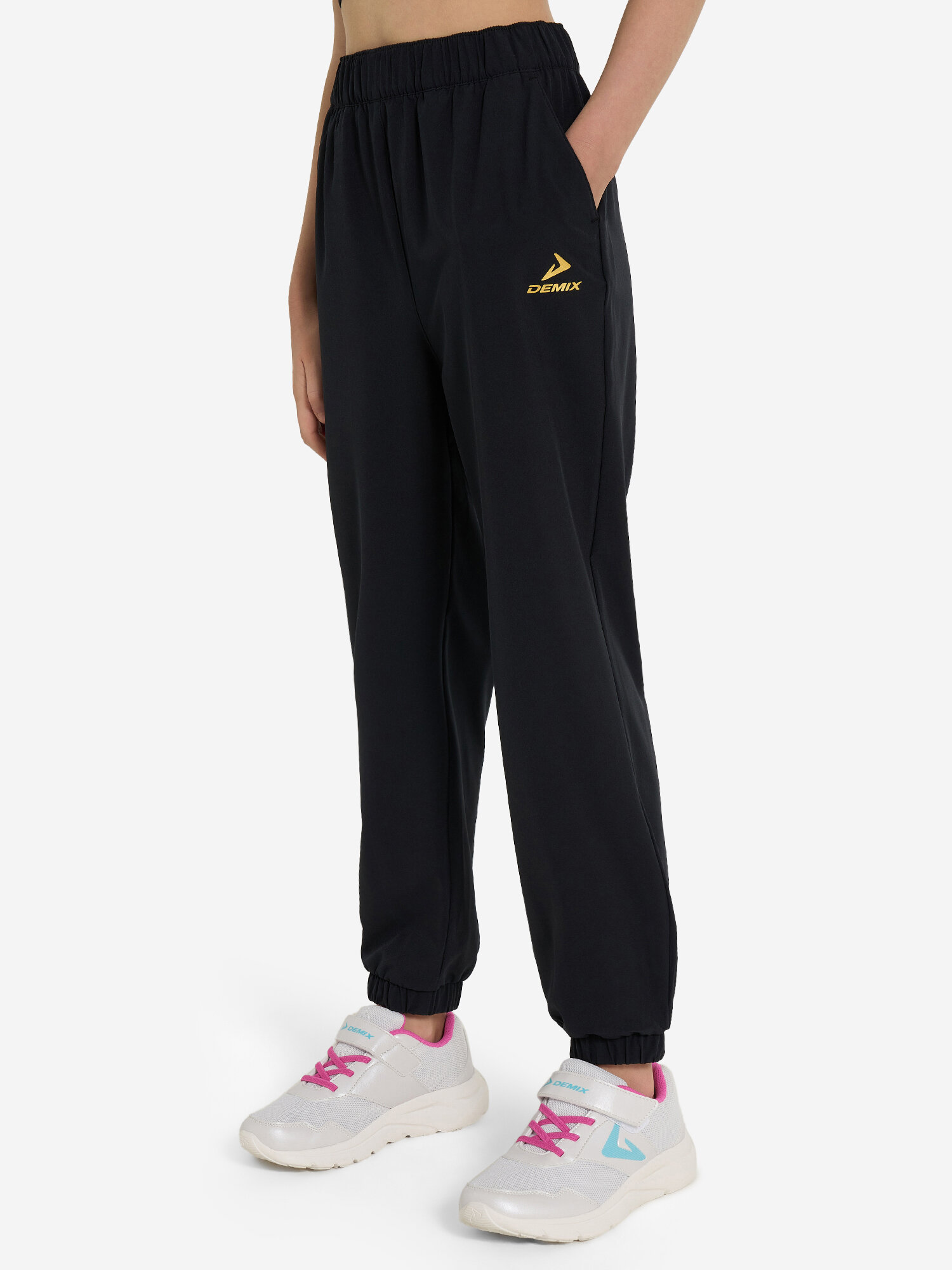 Брюки спортивные Demix Active Girl's Pants, размер 134-140, черный — фото 1