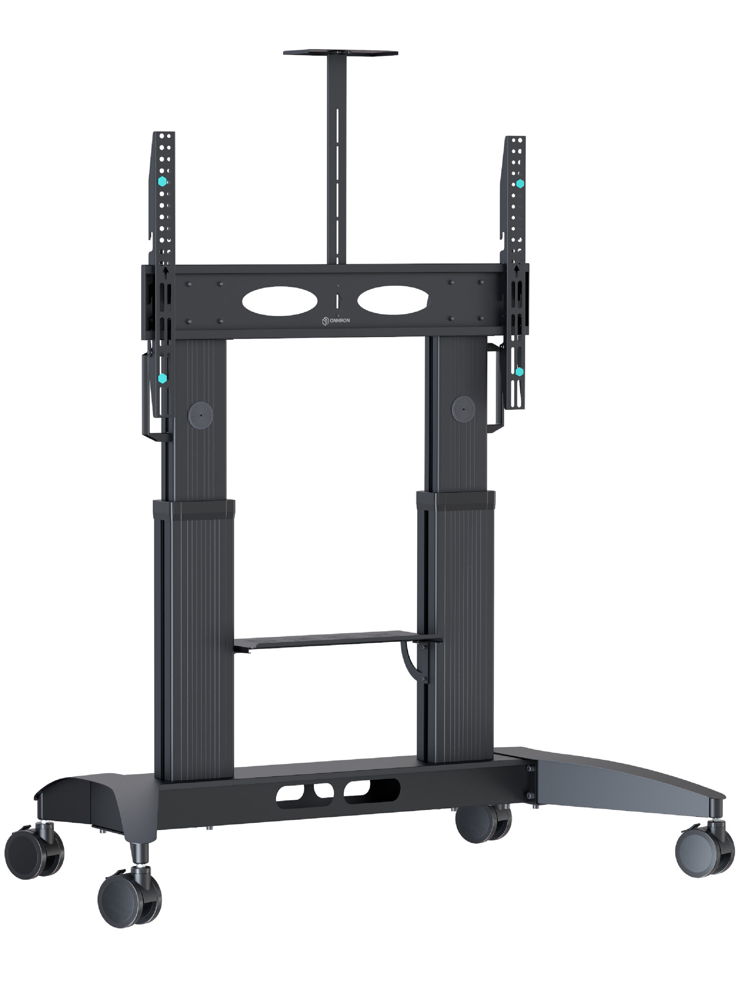 Стойка для телевизора 70"-110" ONKRON TS2821 напольная, подставка для телевизора до 130 кг, чёрная