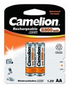 Camelion AA-2300mAh Ni-Mh BL-2 (NH-AA2300BP2 аккумулятор1.2В) (2 шт. в уп-ке)