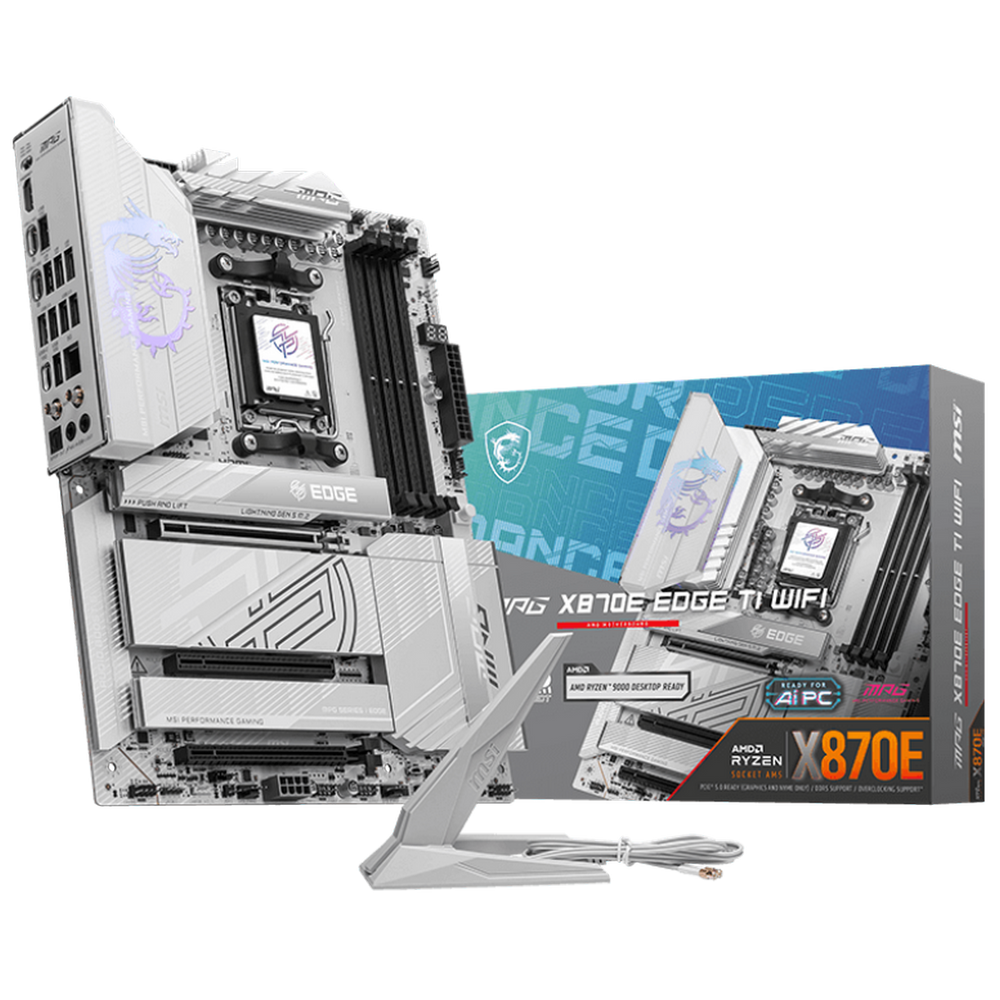 Материнская плата MSI MPG X870E EDGE TI WIFI, AM5, AMD X870E, ATX, RTL (MPG X870E EDGE TI WIFI)