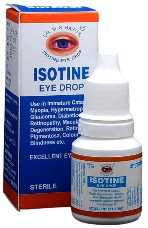 Изображение Isotine/Глазные капли Айсотин 6шт/от усталости и покраснения