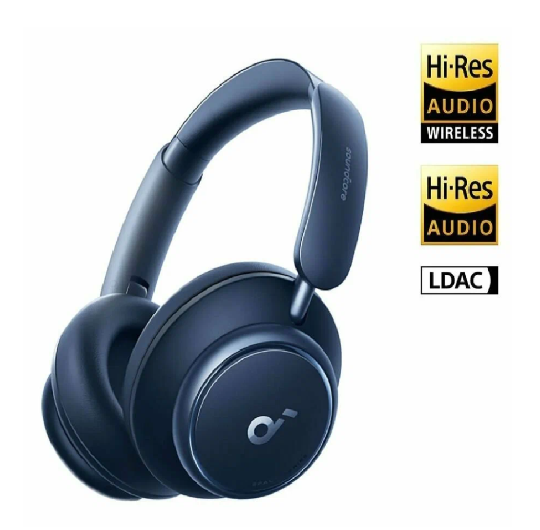 Беспроводные наушники с активным шумоподавлением Soundcore by Anker Space Q45 - Синие (A3040P31)