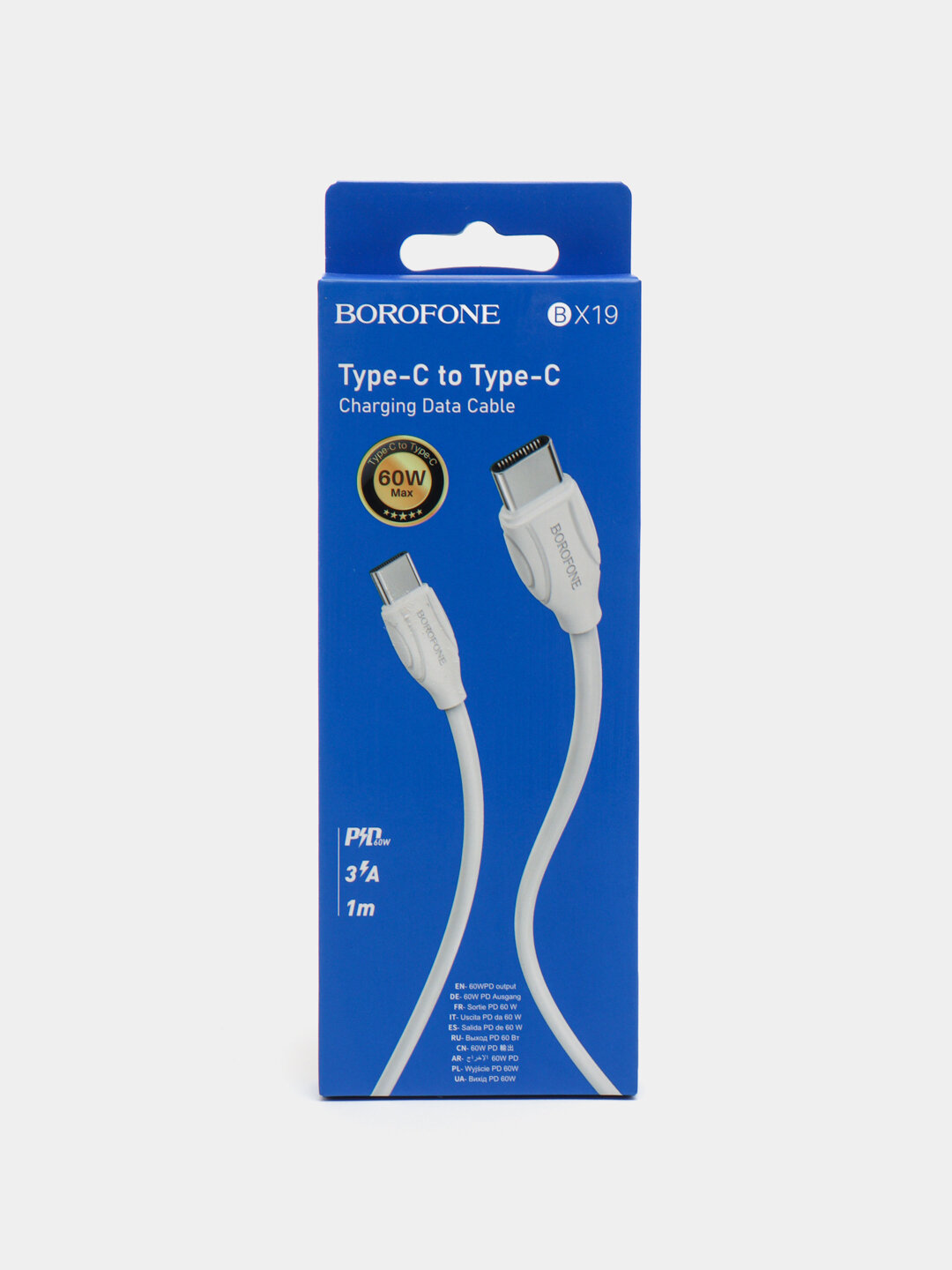 Кабель USB Borofone "B19", для зарядки, Micro Type-C/Lightning, передача данных