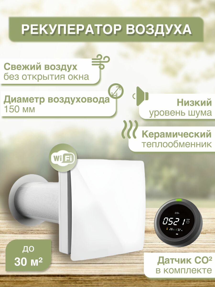 Рекуператор воздуха Blauvent EXPERT 160 AirControl 160 мм