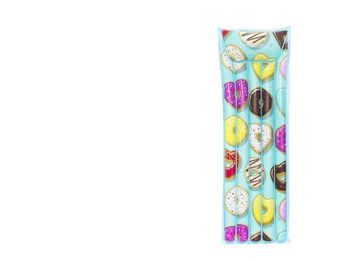 Матрас надувной Sport&Fun "С принтом", голубой, 185x75 см, ПВХ, максимальная нагрузка 50кг — фото 1