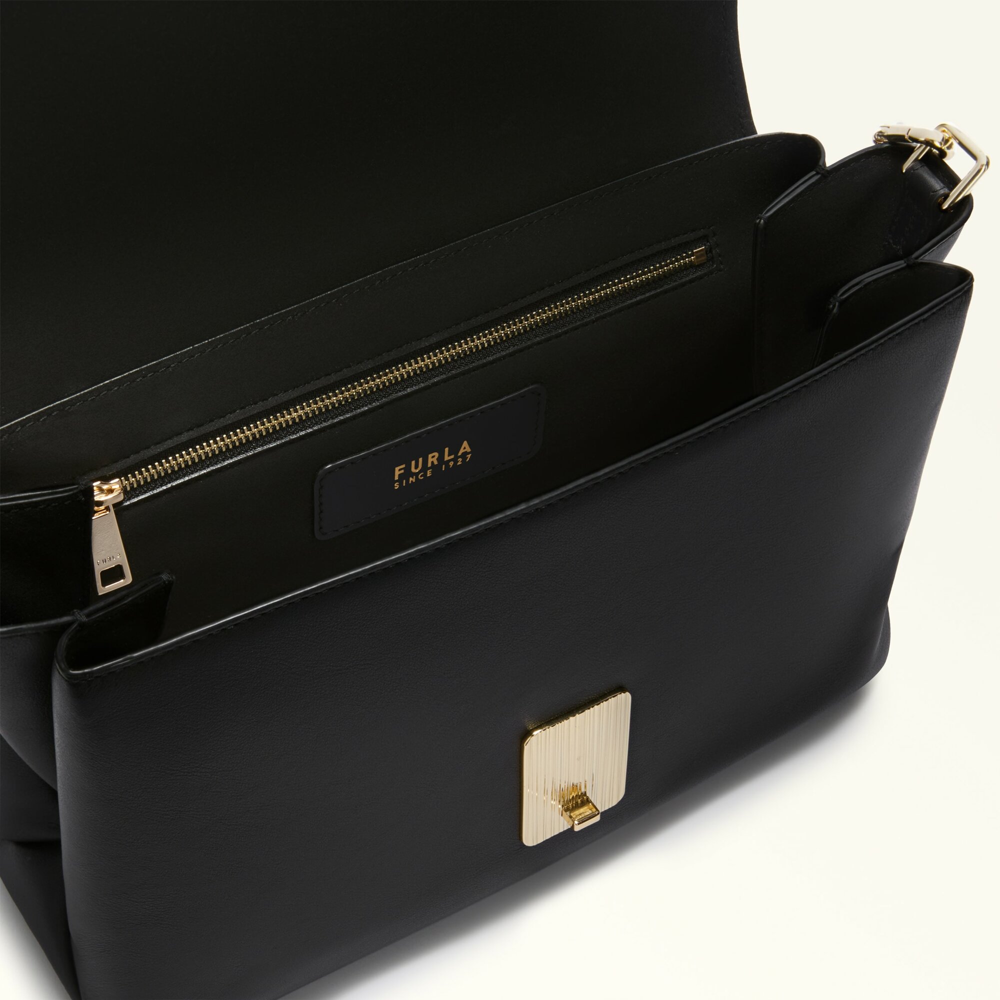 Сумка кросс-боди FURLA FURLA MERIDIANA M C.BODY W/DOUBLE STRAP, nero — фото 1