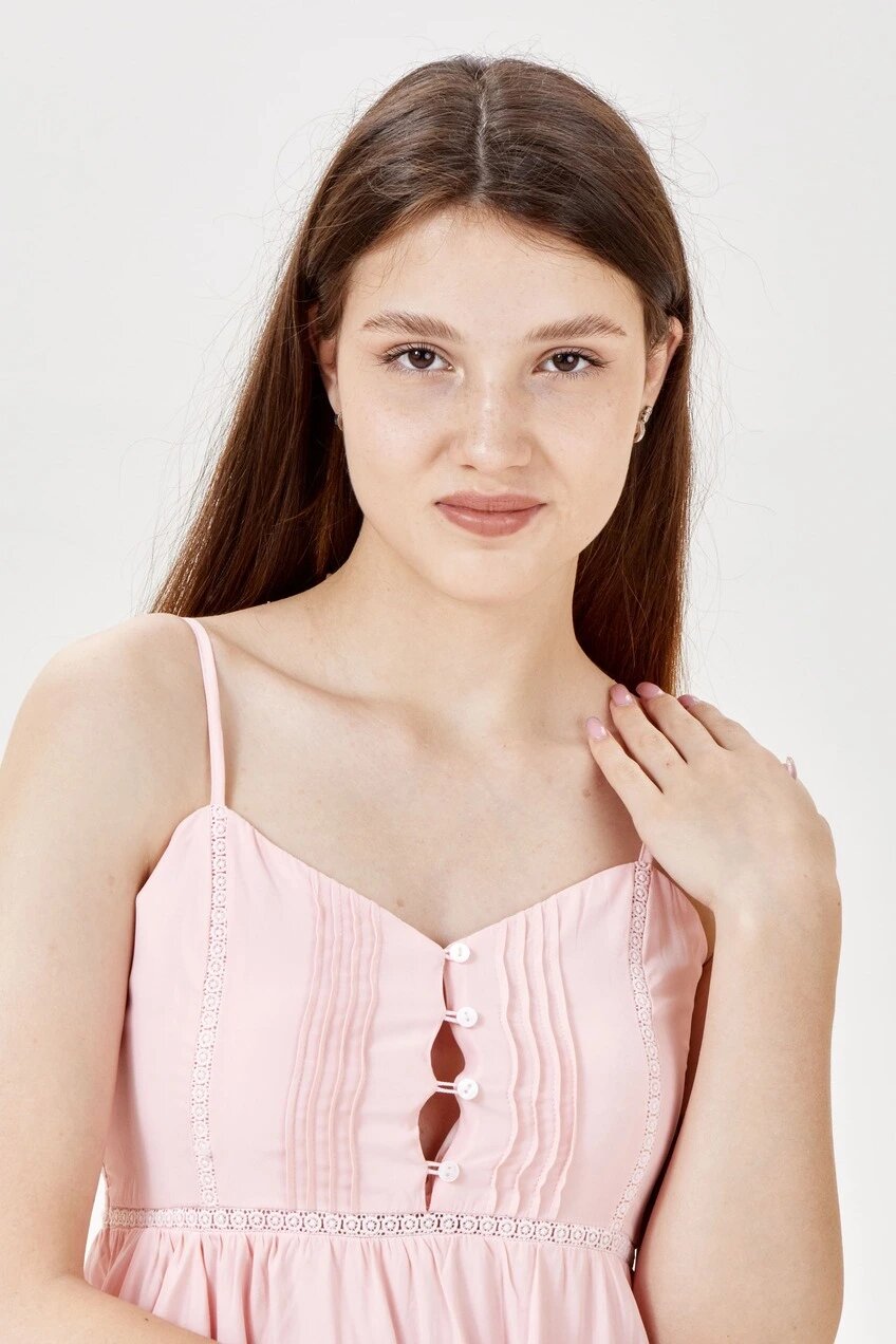 Сарафан Selfie, размер S, розовый — фото 1