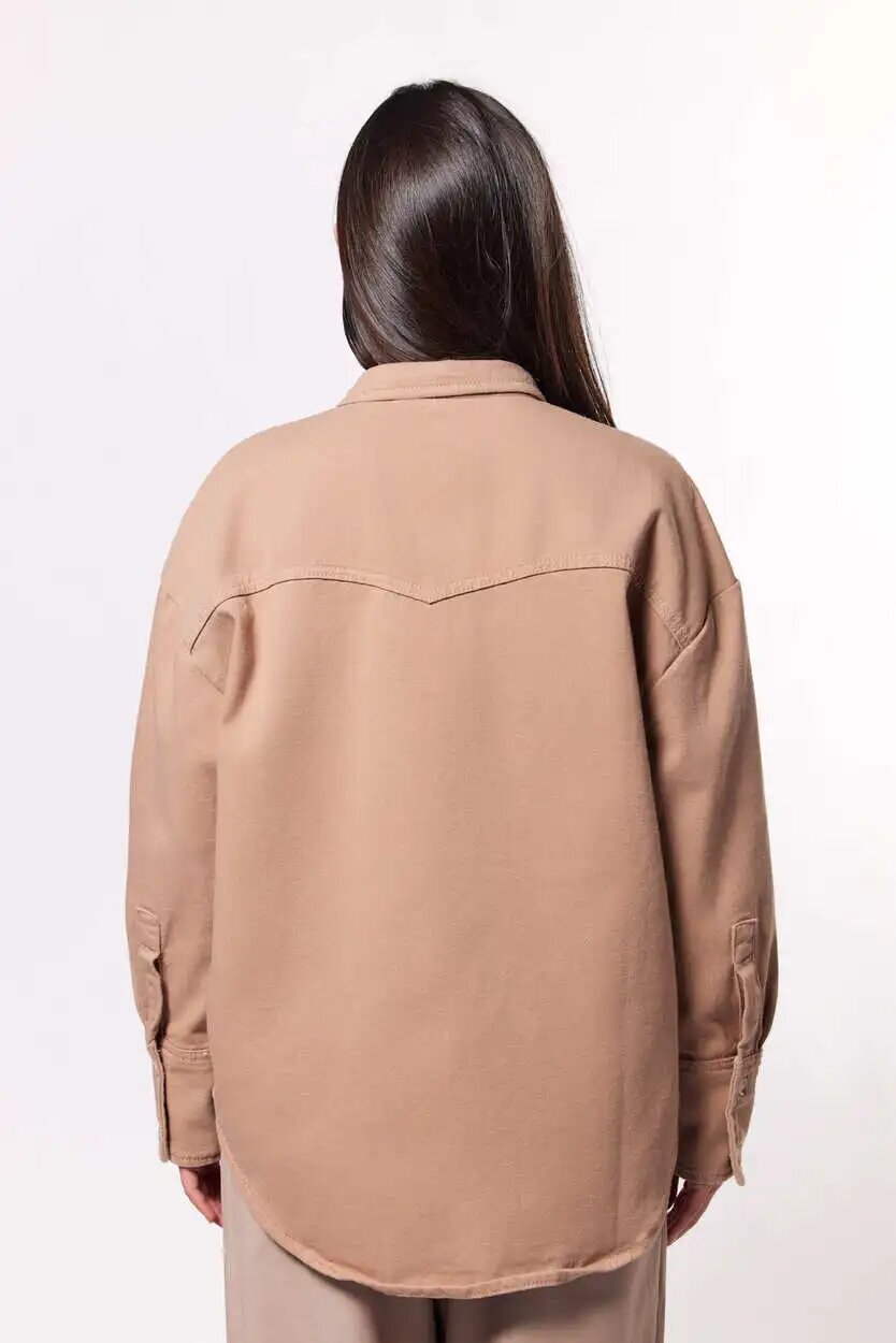 Рубашка Selfie, размер XS, бежевый — фото 1