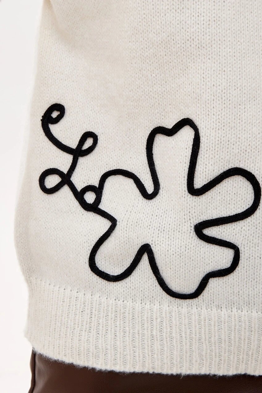 Свитер Selfie, размер S, , молочный — фото 1