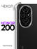 Прозрачный чехол на Honor 200 / Хонор 200 силиконовый бампер с за...