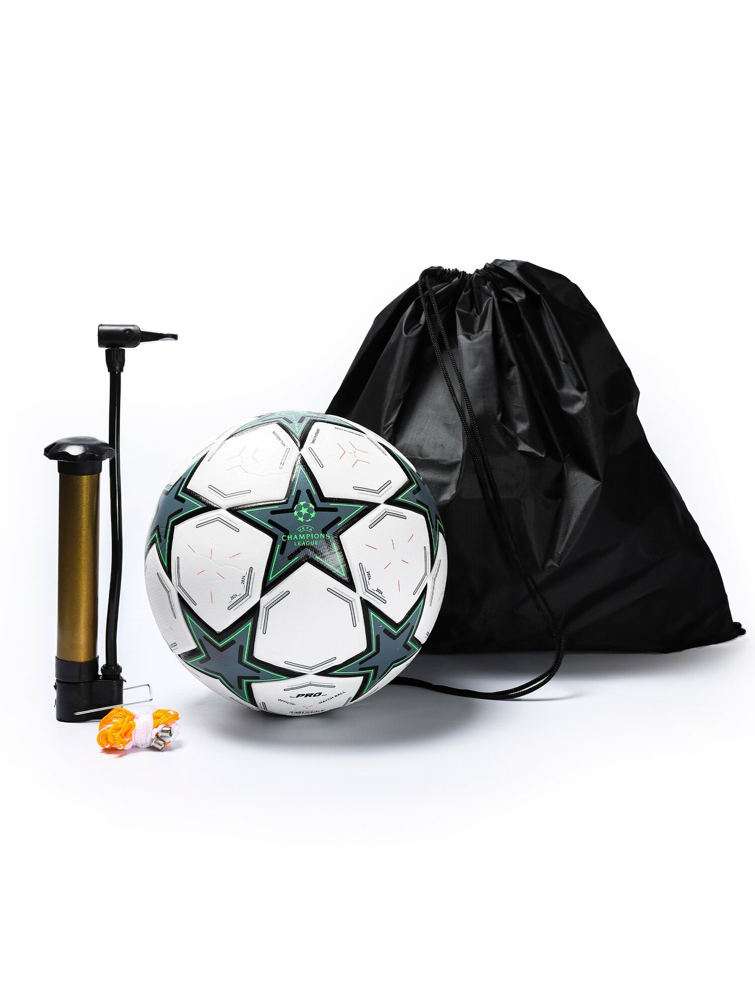 Футбольный мяч с насосом и аксессуарами / Nasos va aksessuarlar bilan futbol to‘pi