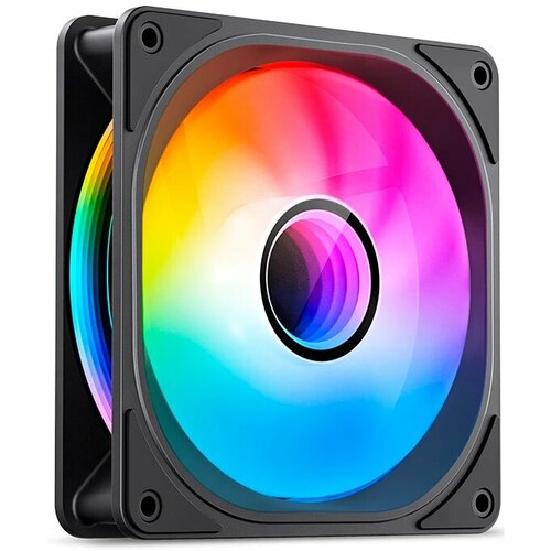 Вентилятор JONSBO FR-606BR 120х120х25мм Reverse (PWM, ARGB LED, 800-1500об/мин, черный) Retail