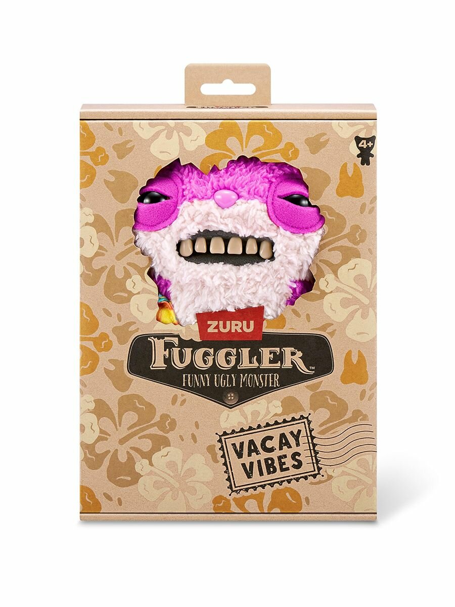 Fuggler Vacay Vibes Sketchy Squirrel / Коллекционная Праздничная Плюшевая Игрушка-зубастый Монстр Для Детей От 4 Лет — фото 1