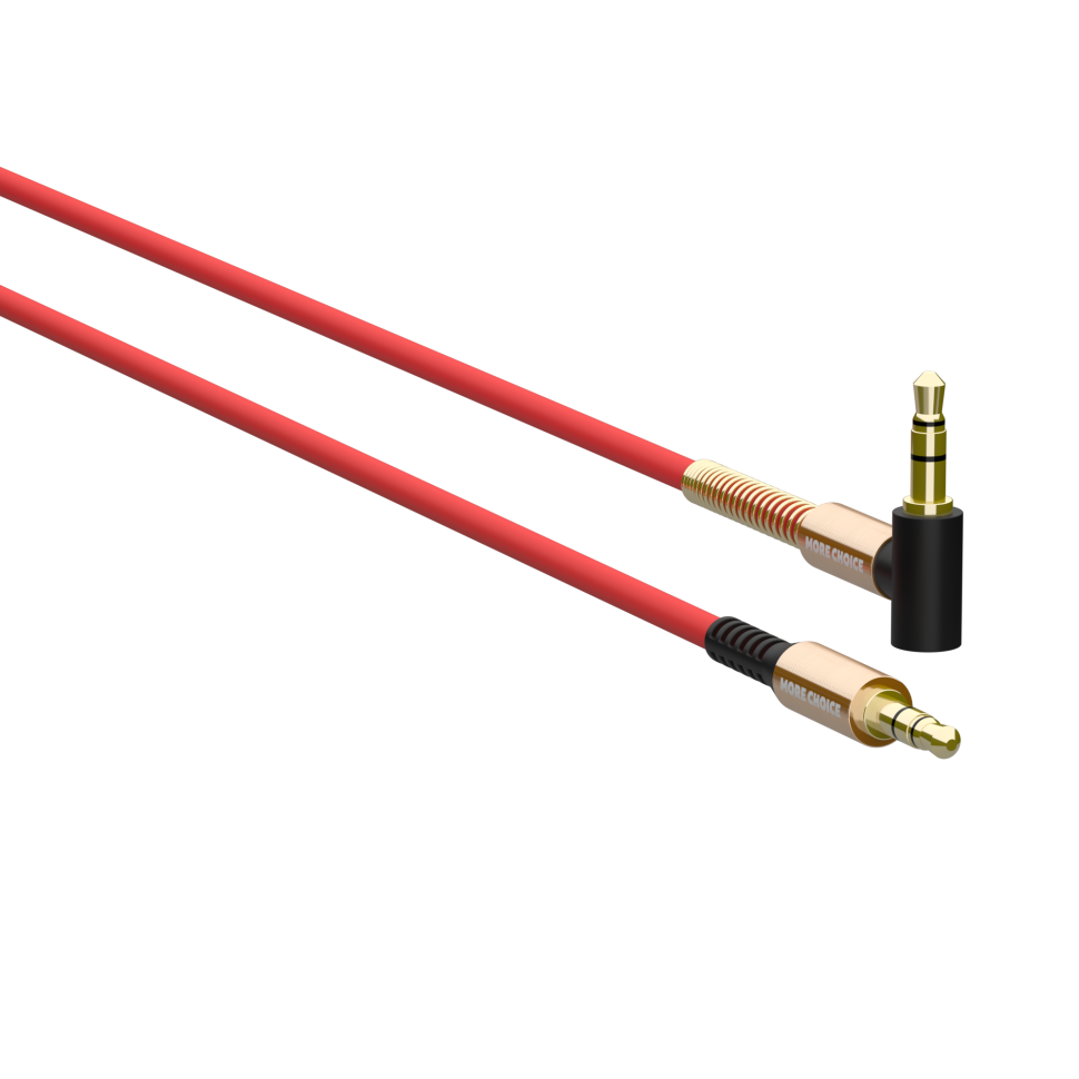 Аудиокабель AUX 3.5mm 1.0м More choice UK11 (Red)