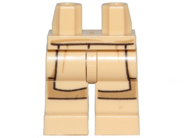 Hips and Legs with SW Jedi Robe and Dark Tan Leggings Pattern, 970c00pb1048 Tan U