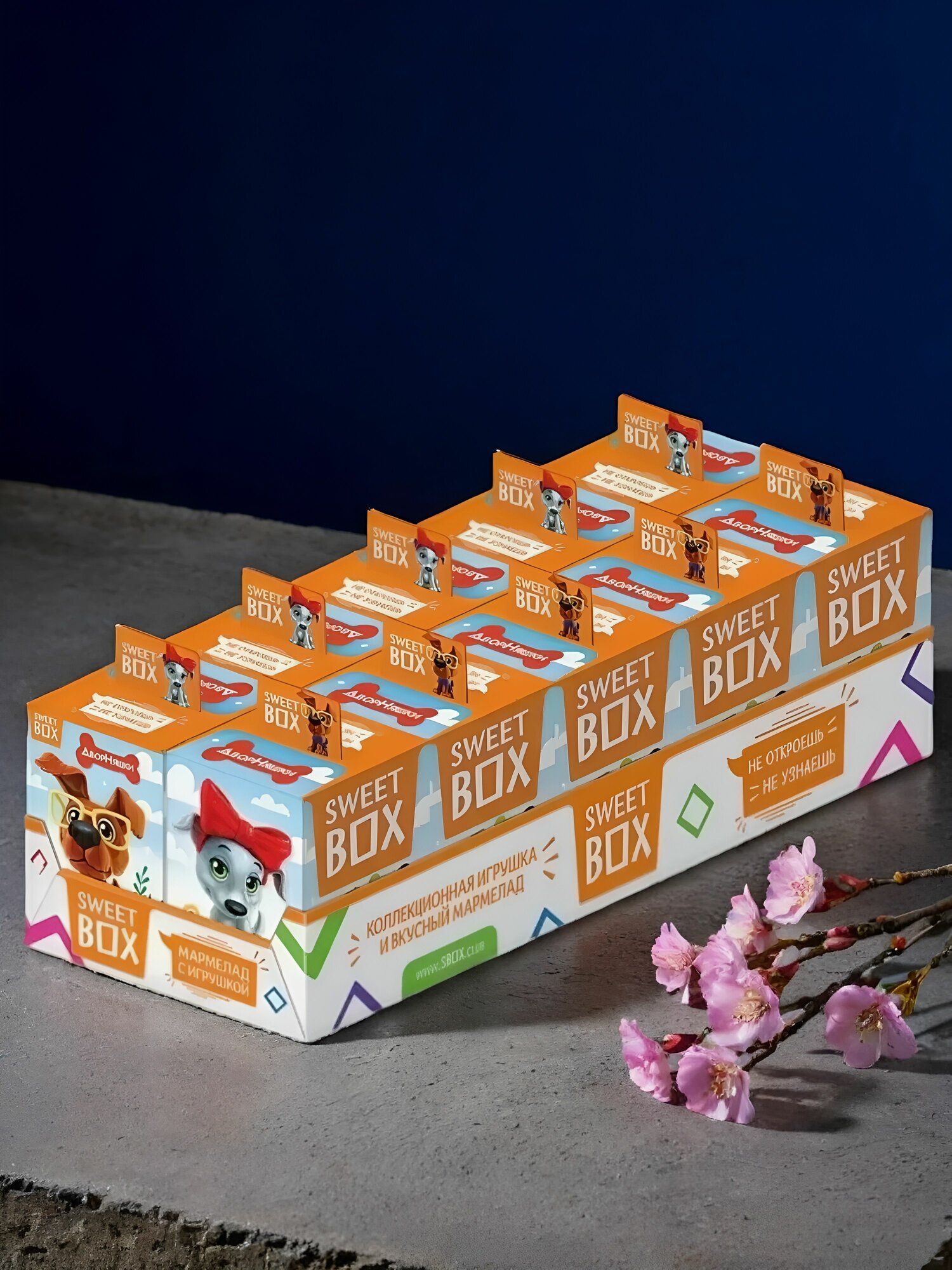 Sweet box Свитбокс Дворняжки Мармелад с игрушкой в коробочке, 10шт. по 10г.