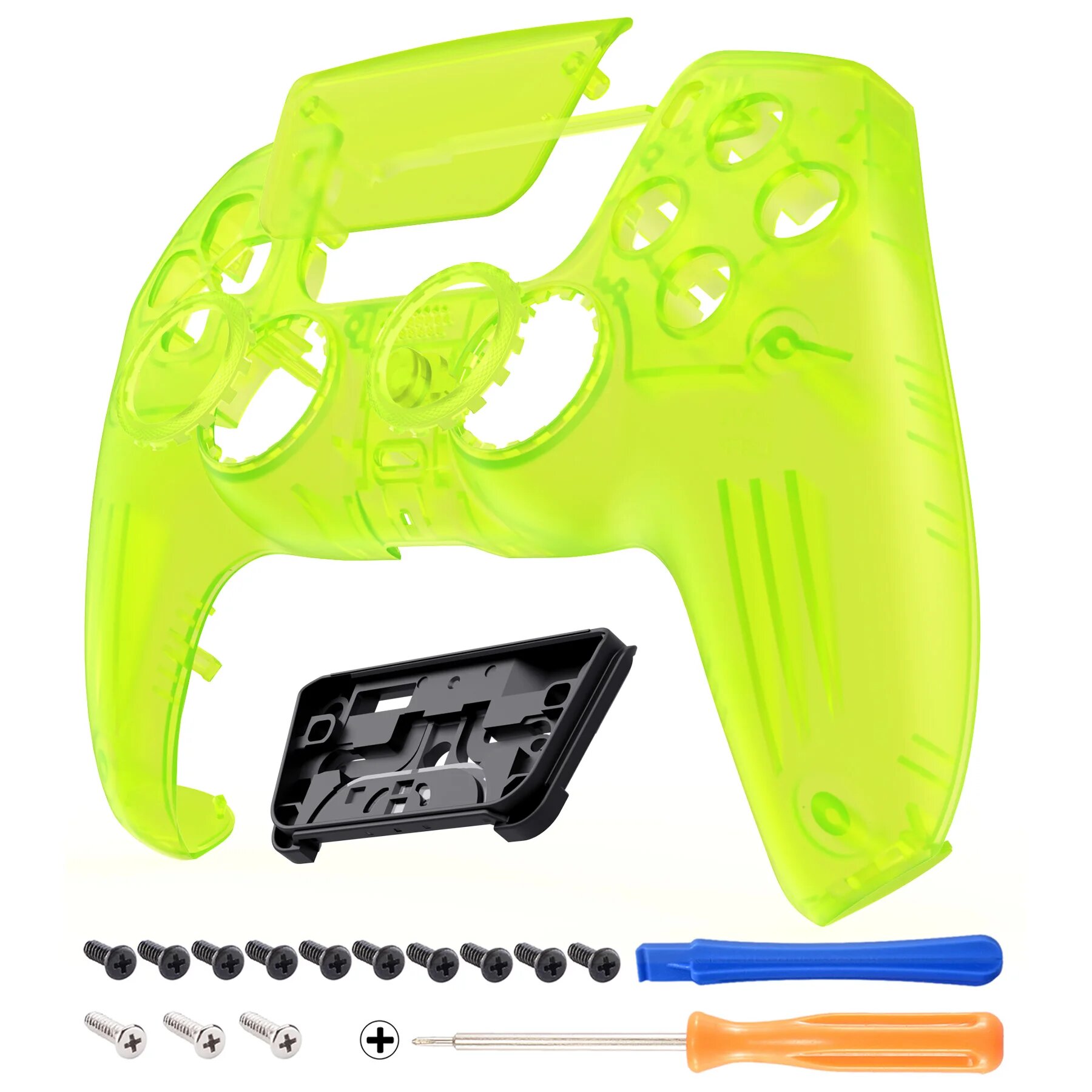 Сенсорная панель eXtremeRate LUNA совместимая с контроллером PS5 BDM-010/020/030/040/050, Clear Lime Green