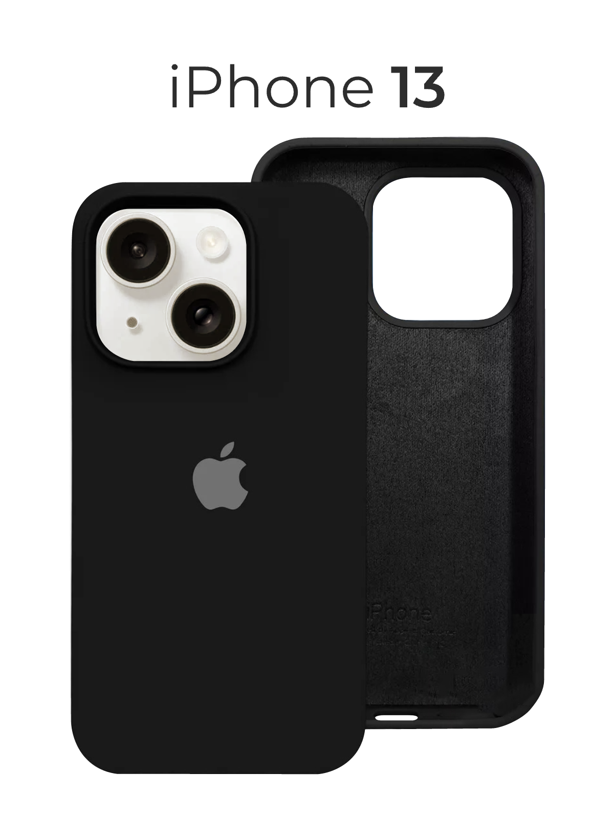 Чехол на Айфон 13 / Противоударный чехол на iPhone 13, чёрный