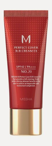 Изображение товара MISSHA M Perfect Cover BB Cream Тональный крем EX SPF 42/PA+++, 20 мл, 20 Холодный бежевый