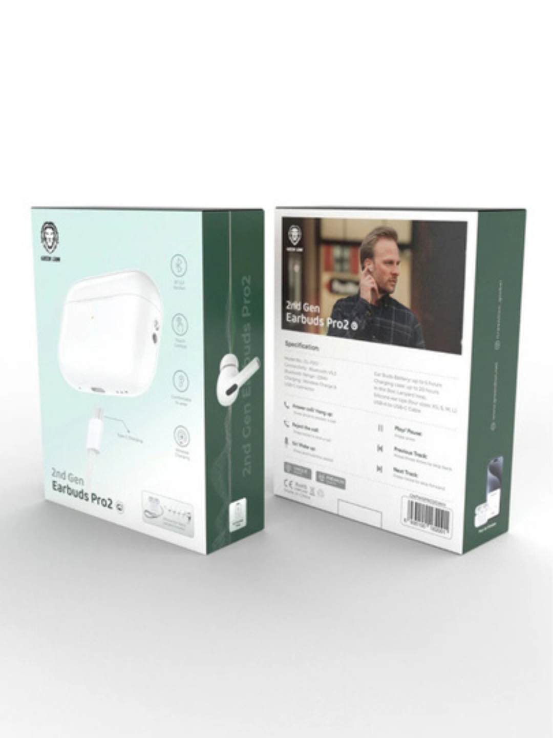Беспроводные наушники GREEN LION Pro2, True Wireless, ANC, шумоподавление