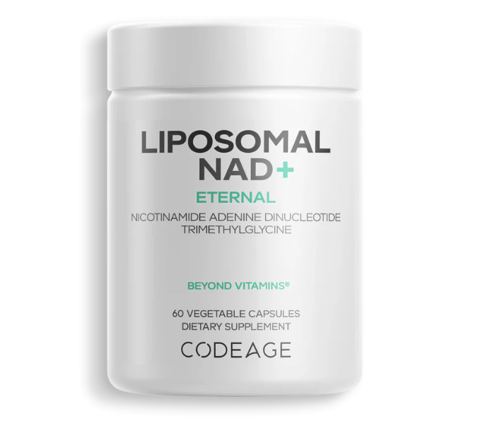 CodeAge, Liposomal Nad+, Eternal, никотинамид аденин динуклеотид триметилглицин, 60 капсул — фото 1