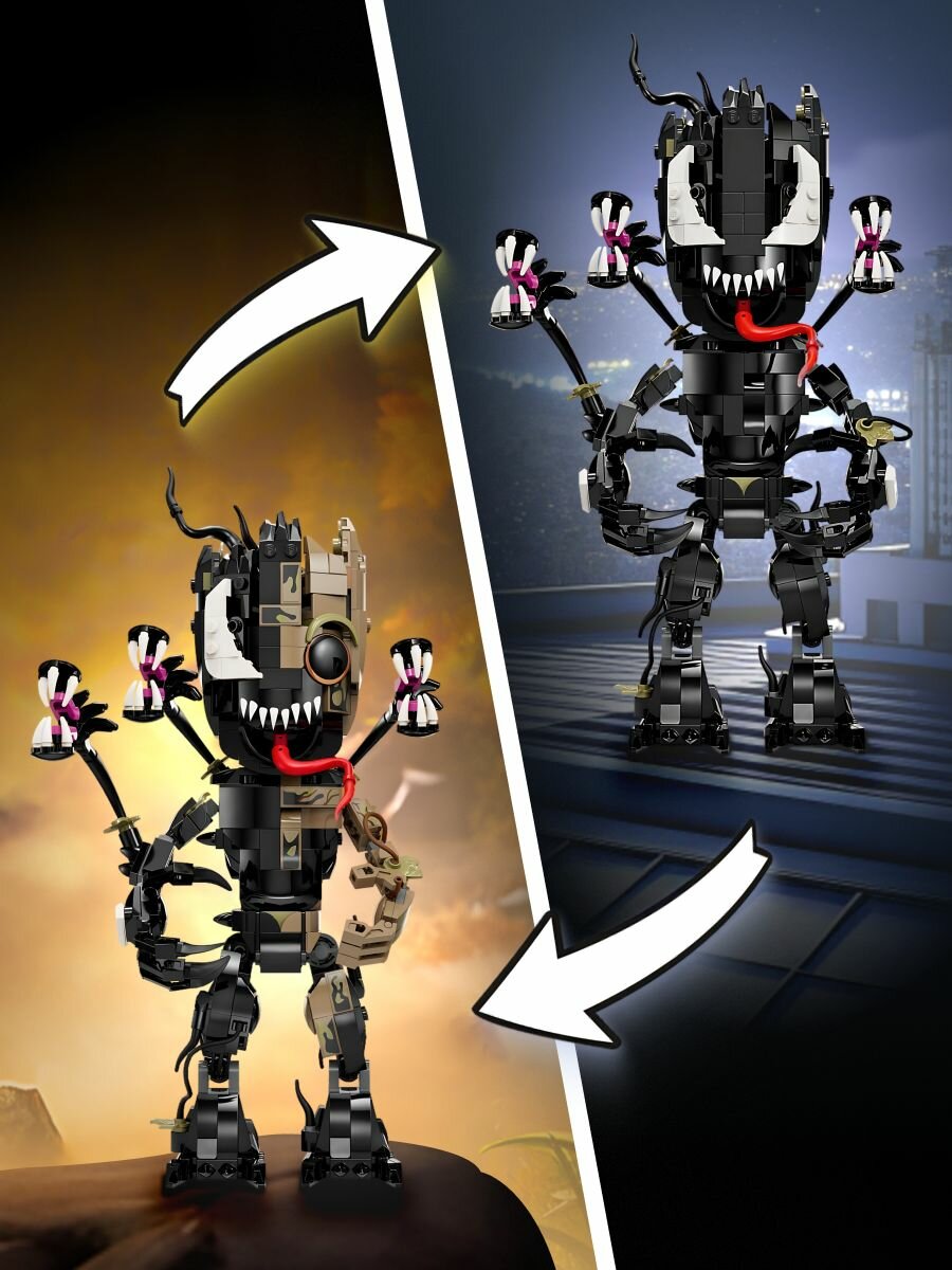 Набор конструктора LEGO Marvel Super Heroes 76249 Venomized Groot для сборки Веномизированного Грута, 630 деталей — фото 1
