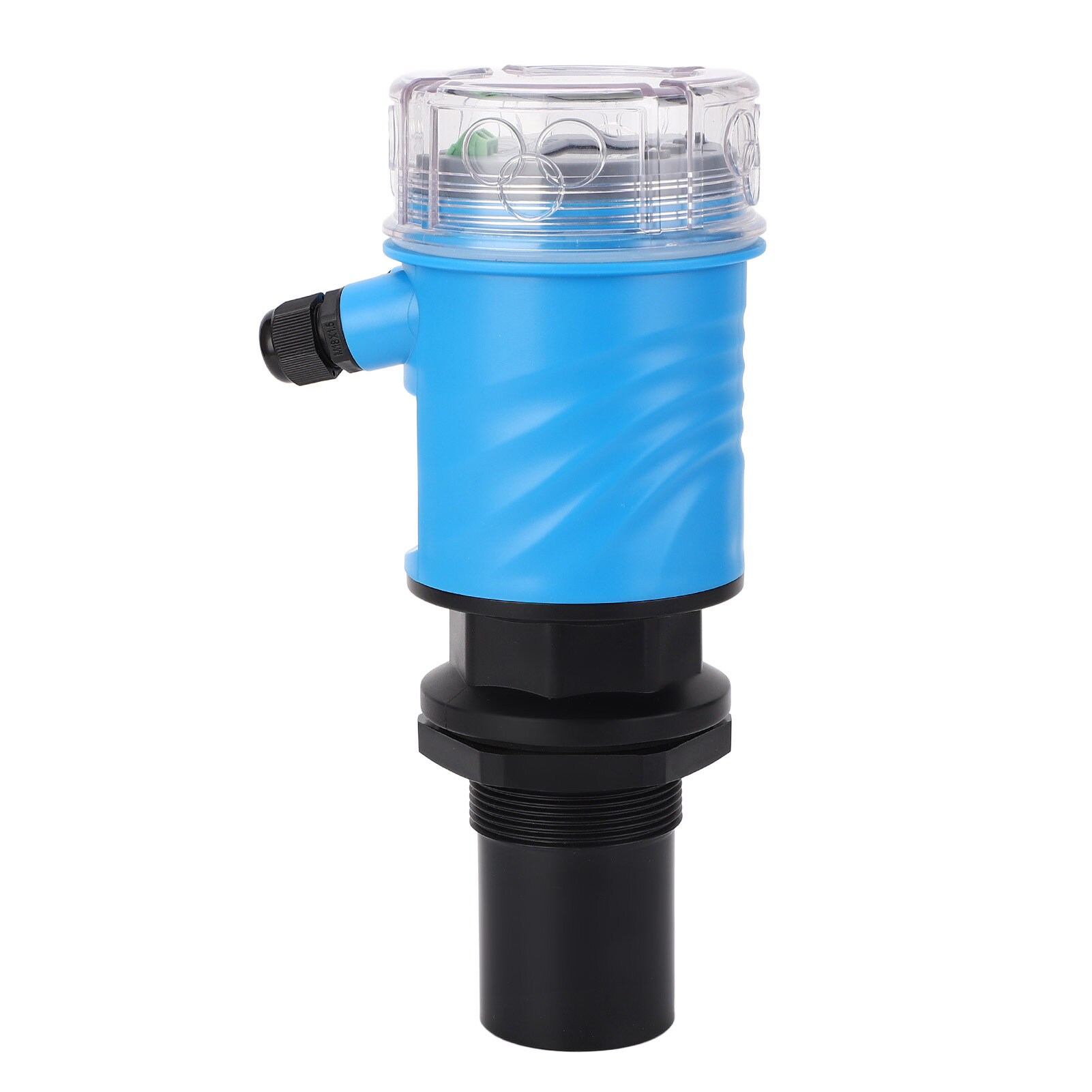 Ультразвуковой датчик уровня воды для водонапорных резервуаров с LED-дисплеем, 4-20mA, DC 24V, глубина 0-10M