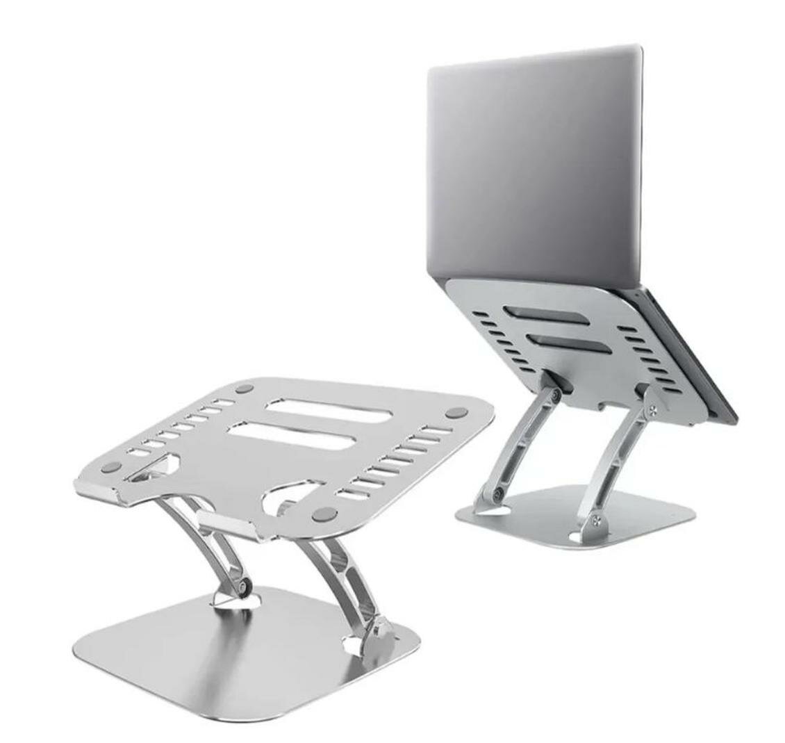 Подставка для ноутбука MILENI, серебристая, металл, регулировка скорости