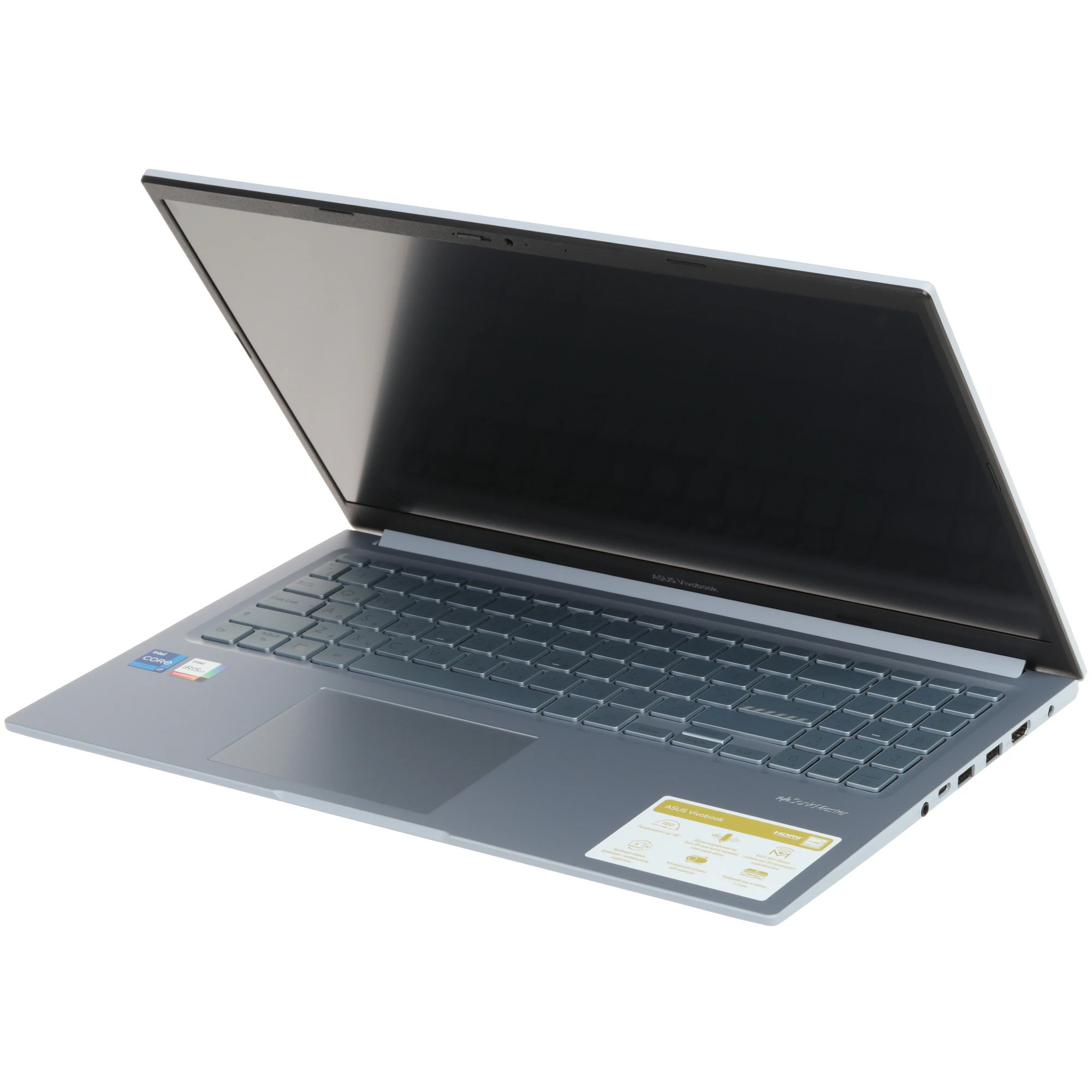 15.6" Ноутбук ASUS VivoBook 15 2025, OLED FHD, 130% sRGB, Intel Core i7-13620H (4.9 ГГц), RAM 16 ГБ, SSD 2 ТБ, Windows 11 Pro + Office 2021 Pro Plus, Silver, Русская раскладка — фото 1
