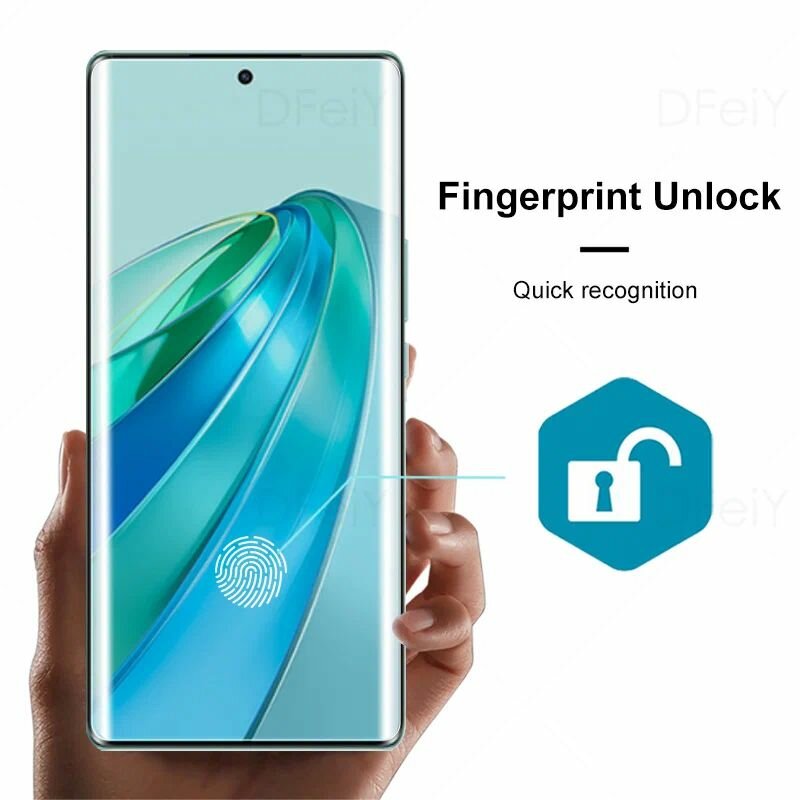 Защитное стекло для Honor X9A премиум-класса UV-glass ультрафиолет — фото 1
