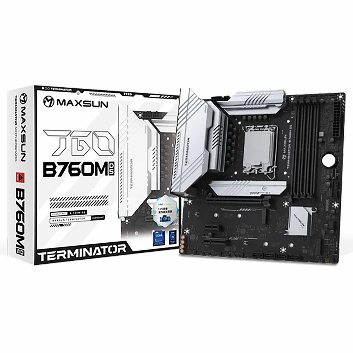 Maxsun MS-Terminator B760M D5 WiFi, LGA1700, B760, 4*DDR5, mATX, HDMI+DP