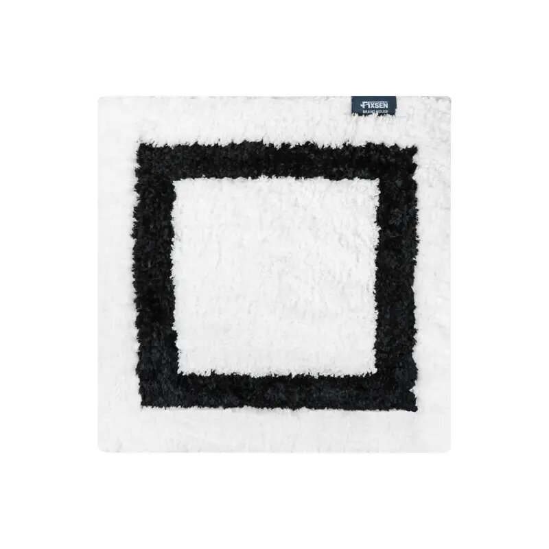 Коврик для туалета Fixsen Presto 50x50 см цвет бело черный