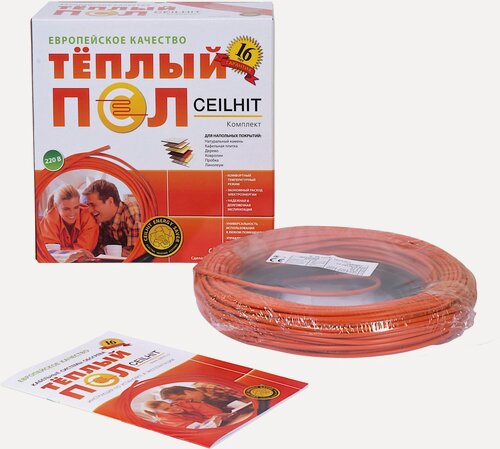 Изображение товара CEILHIT(пр-во Испания) Теплый пол электрический кабельный двухжильный, экранированный, 220 В,240Вт