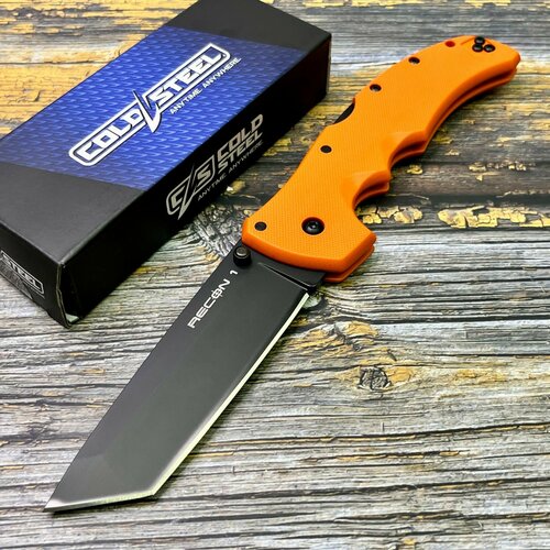 Нож складной Cold Steel 27BTORBK Recon 1 Tanto, Orange Handle