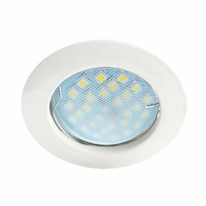Точечные мини-светильники Ecola Light MR16 DL90 GU5.3 Светильник встр. плоский Белый 30x80 FW1611EFY (упаковка 5 шт)