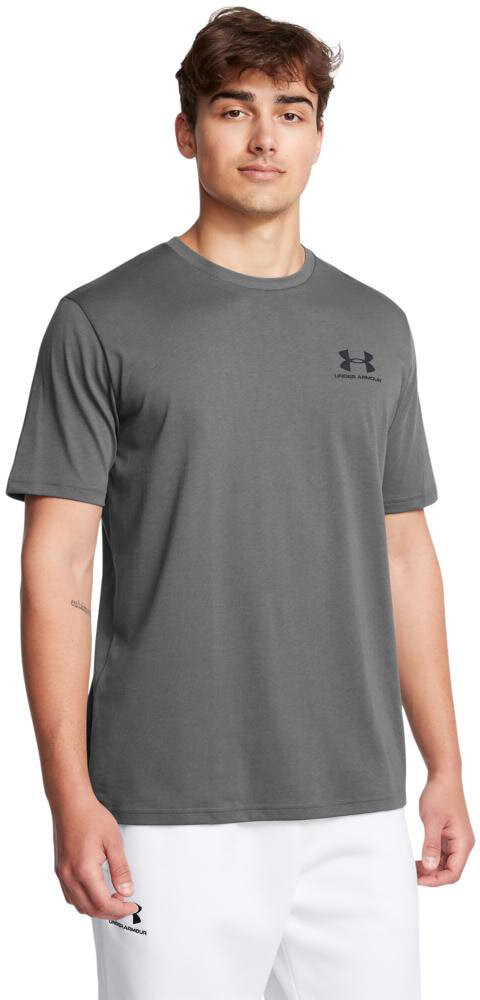 Футболка спортивная Under Armour Sportstyle Left Chest Logo SS, размер 54-56(XXL), серый
