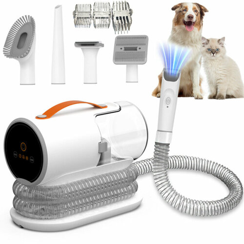 Набор для груминга Genio Pet i50/ набор для стрижки кошек и собак/ пылесос для шерсти