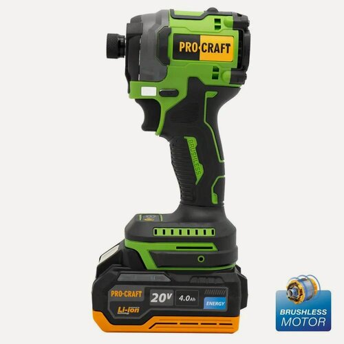 Изображение товара Аккумуляторный винтоверт ProCraft PS20 Energy, 1 АКБ, LiIon, 20В, 180Nm.