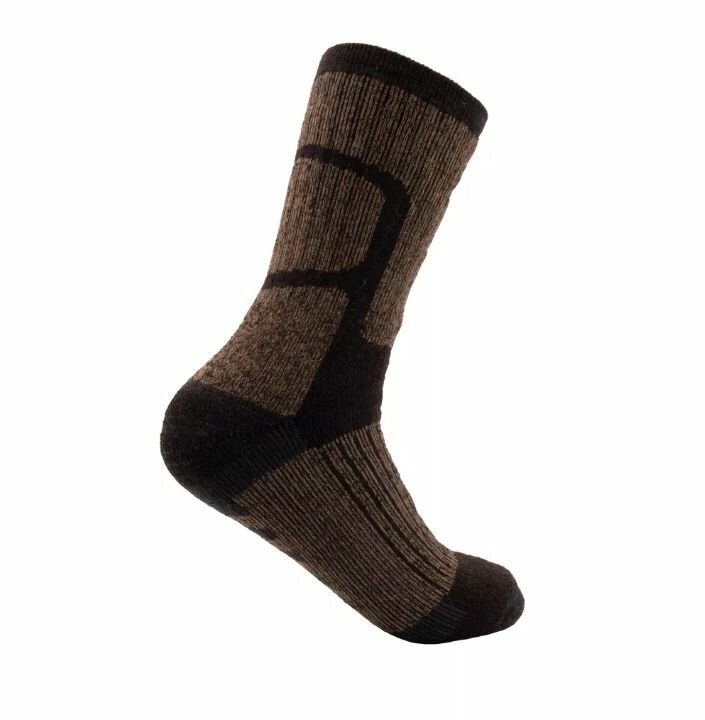 Носки Сибирский следопыт, размер 37-39, темно-коричневый — фото 1